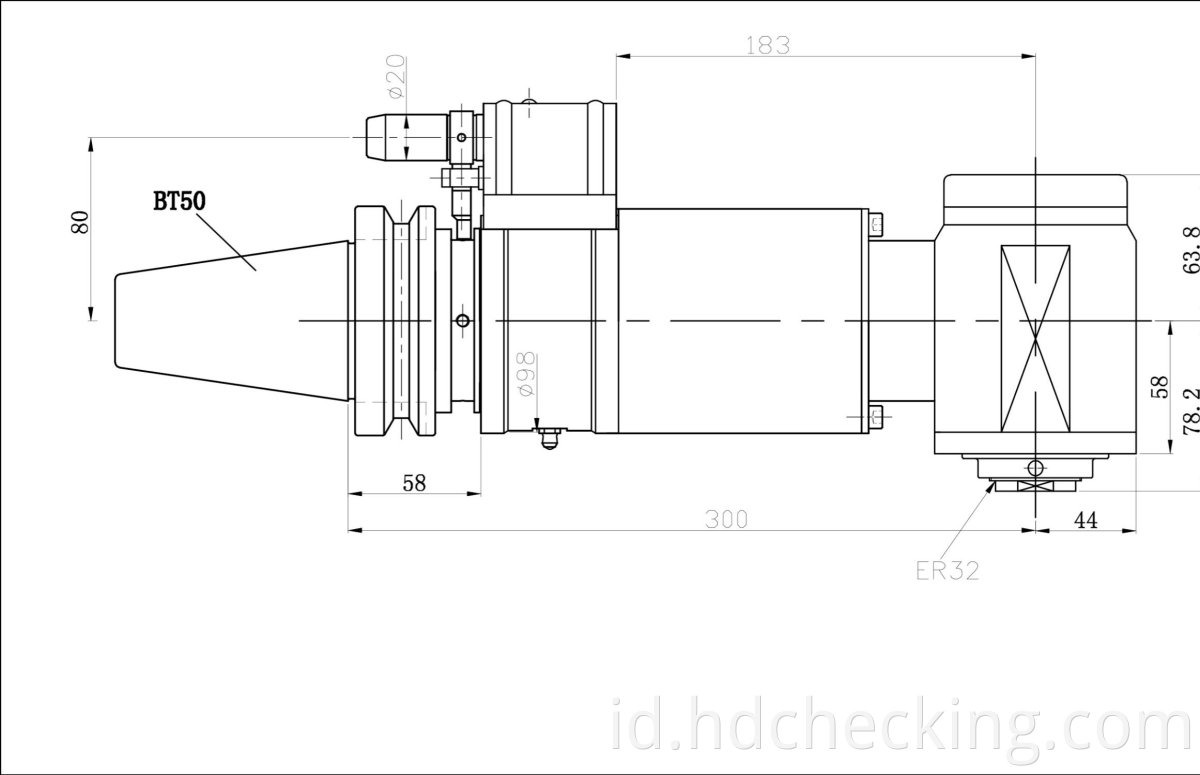 benz right angle head